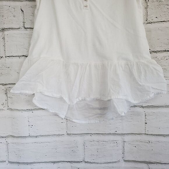 Caslon mixed media peplum top white - Picture 7 of 9